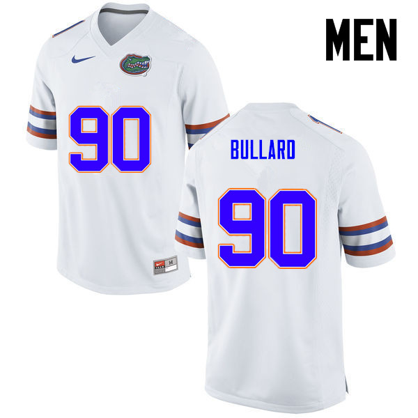 Men Florida Gators #90 Jonathan Bullard College Football Jerseys-White